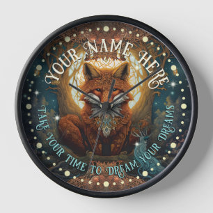 Reloj Fox roja personalizada en celta lunar