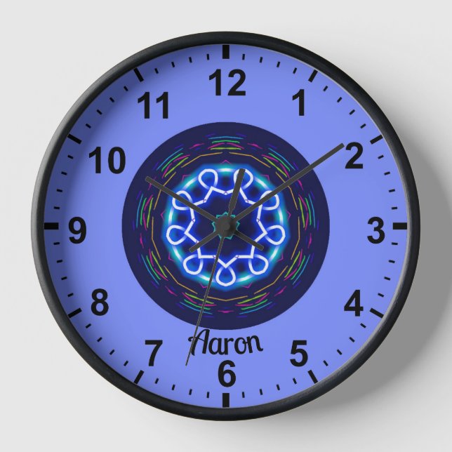 Reloj ~ Fractal de rueda espacial ~ (Anverso)