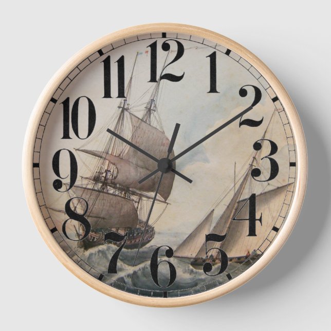 Reloj Fragata en una marejada siglo XVII (Anverso)