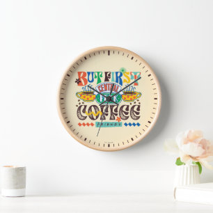 Reloj FRIENDS™ Primero Café Gráfico Vibrante