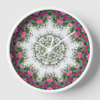 Fuente del agua del jardín Flores rosas Mandala Di