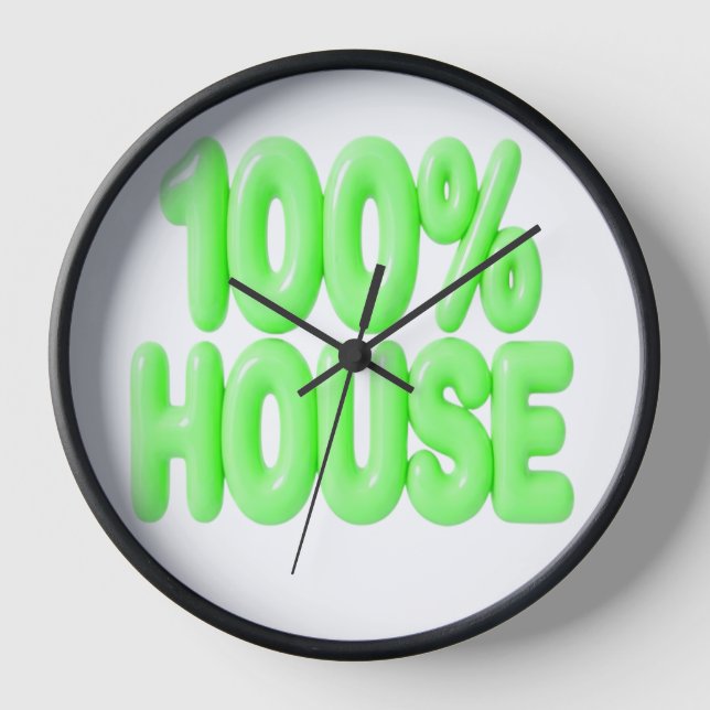 RELOJ FUENTES VERDES 100% HOUSE (Anverso)