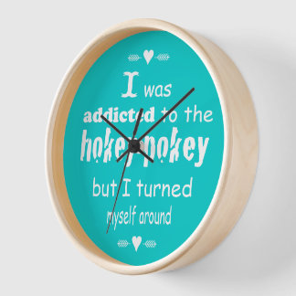 Reloj Fui adicto a la cita de la tipografía de clave Hok