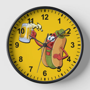 Reloj Funny Oktoberfest Sausage Alemana