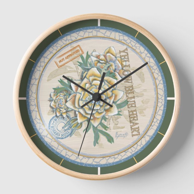 Reloj G Creación Oficina de la flor amarilla (Anverso)