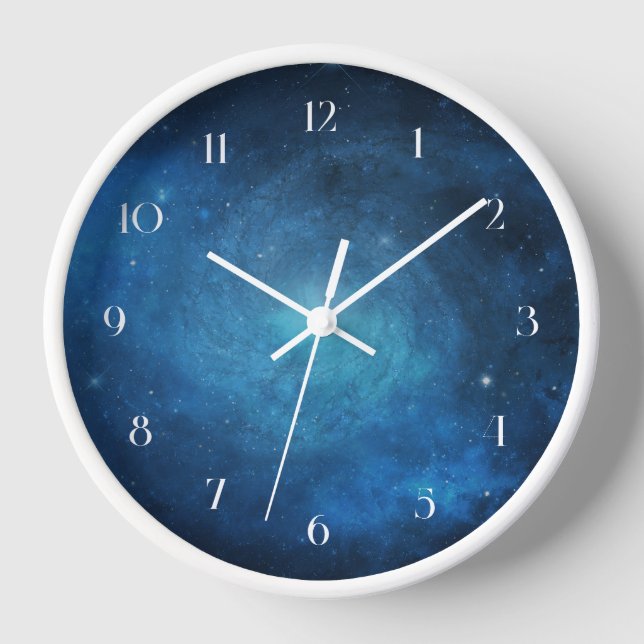 Reloj Galaxia Azul de Medianoche (Anverso)