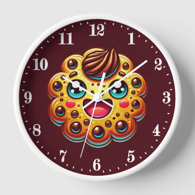 Reloj Galleta de trozos de chocolate (Anverso)