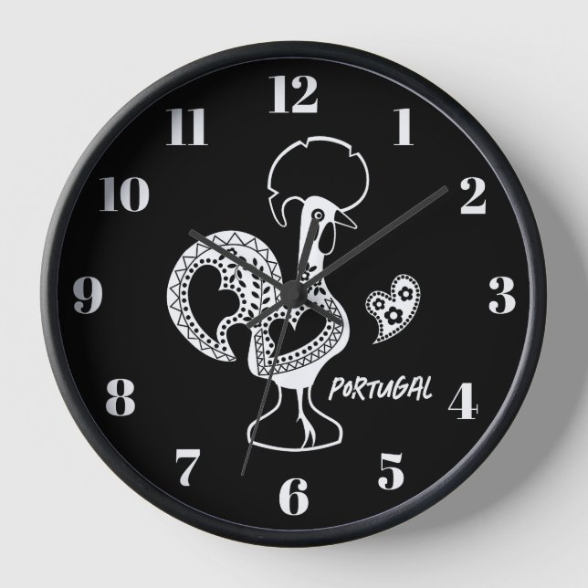 Reloj Gallo de Barcelos, Portugal, silueta (Anverso)