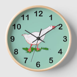 Reloj ganso blanco