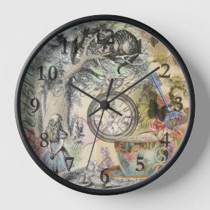 Reloj Gato de Cheshire Alice en el País de las Maravilla