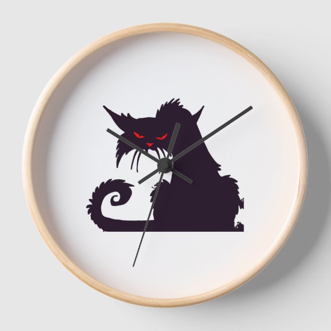 Reloj Gato de Halloween (Anverso)
