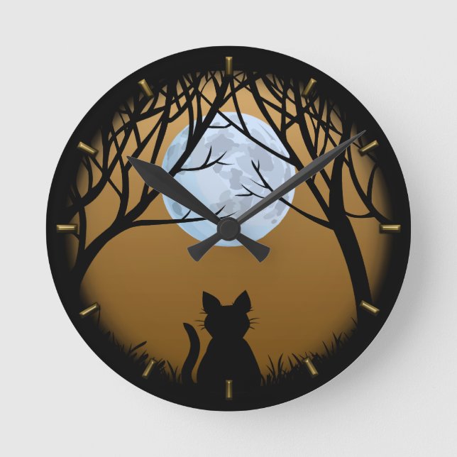 Reloj Gato Grasa Cute Gato Lover Clocks Y Decoraci (Anverso)