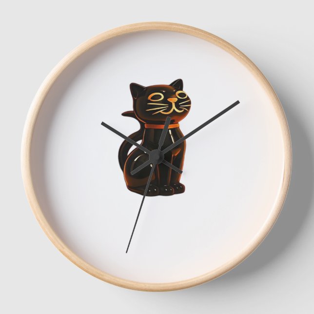 Reloj Gato Grusel Halloween Gift Classic T-Shirt (Anverso)