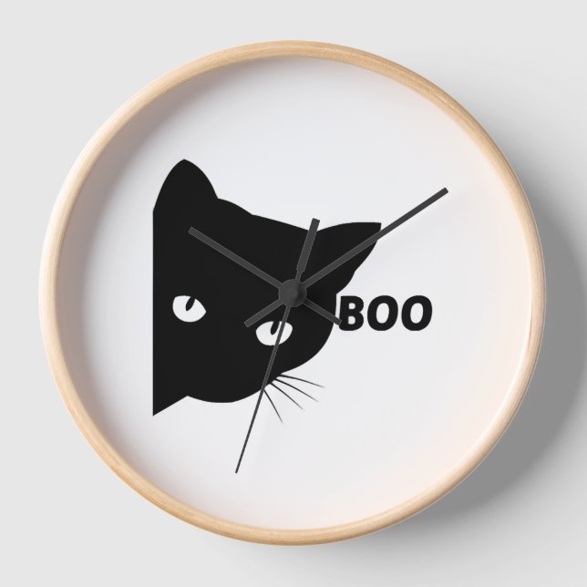 Reloj Gatos de regalo de Halloween (Anverso)