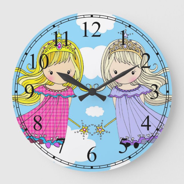 Reloj gemelo de las princesas niñas (Anverso)