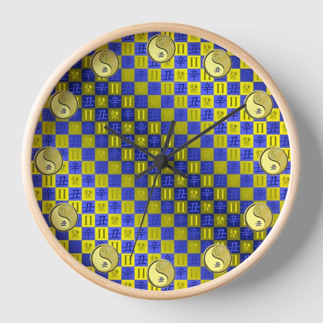 Reloj Géminis y Buey de Metal (Anverso)