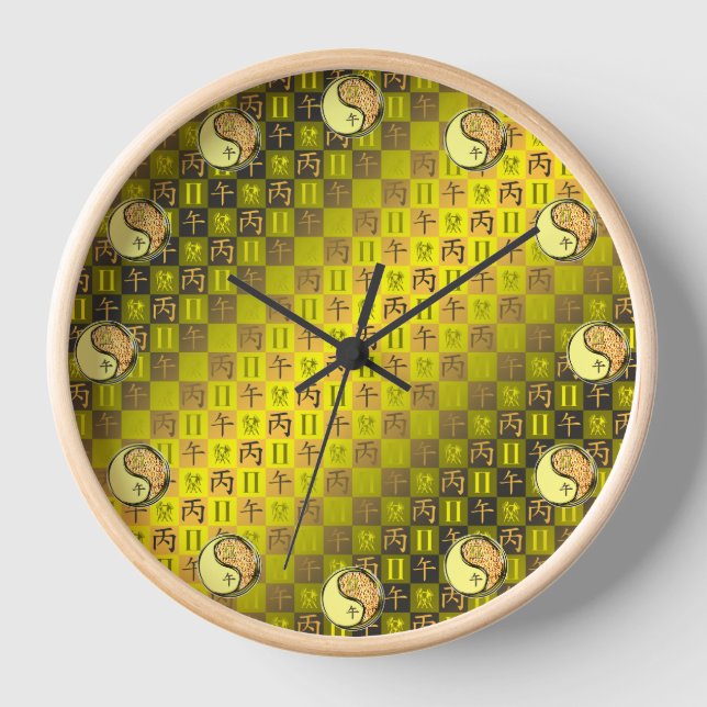 Reloj Géminis y Caballo de Fuego (Anverso)
