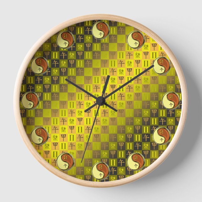 Reloj Géminis y Caballo de Madera (Anverso)