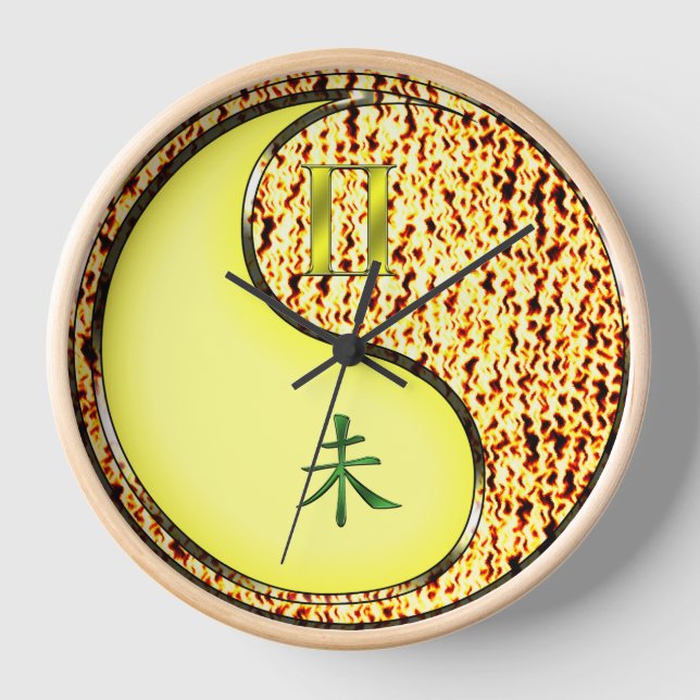 Reloj Géminis y Cabra de Fuego (Anverso)