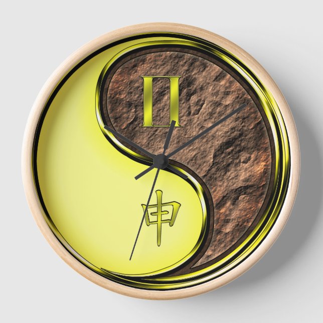 Reloj Géminis y Mono de Tierra (Anverso)