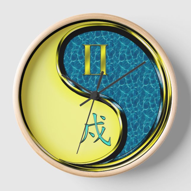 Reloj Géminis y Perro de Agua (Anverso)