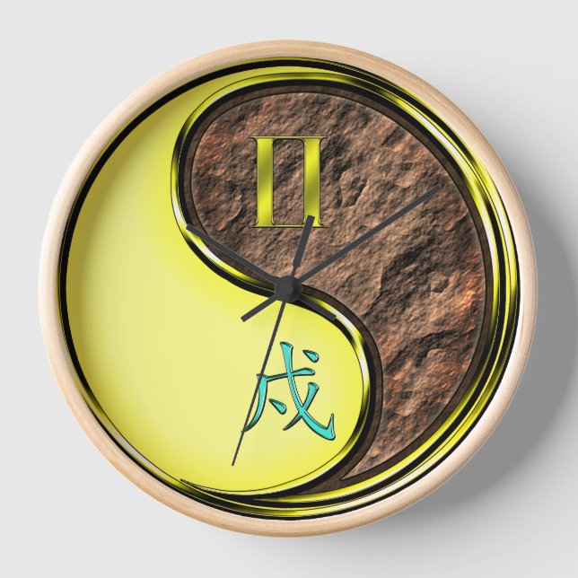 Reloj Géminis y Perro de Tierra (Anverso)