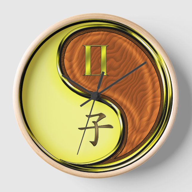 Reloj Géminis y Rata de Madera (Anverso)