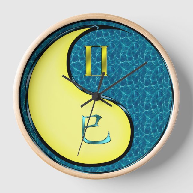 Reloj Géminis y Serpiente de Agua (Anverso)