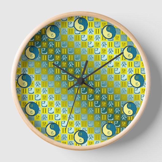 Reloj Géminis y Serpiente de Agua (Anverso)
