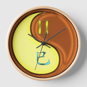 Reloj Géminis y Serpiente de Madera