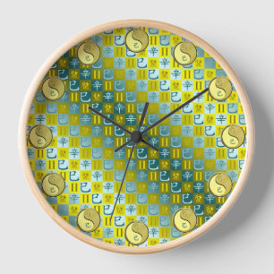 Reloj Géminis y Serpiente de Metal