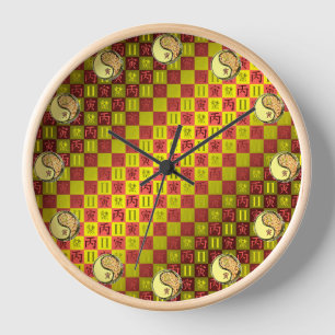 Reloj Géminis y Tigre de Fuego