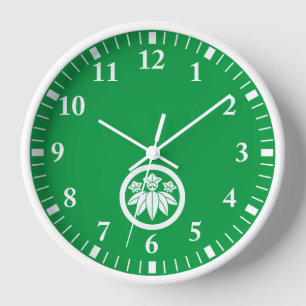 Reloj Genciana de estilo bambú en círculo