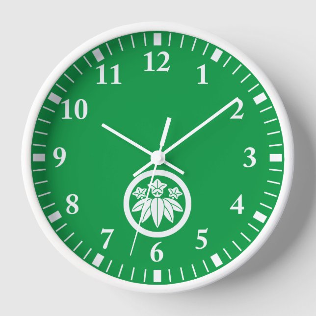 Reloj Genciana de estilo bambú en círculo (Anverso)