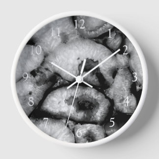 Reloj Geode moderno de cuarzo Agate Geode Gemas blancas 