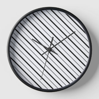 Reloj Geometría de línea negra simple
