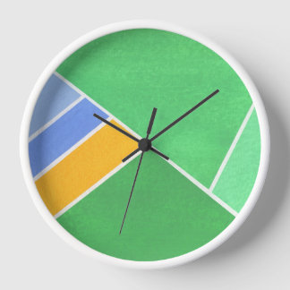 Reloj Geometría verde