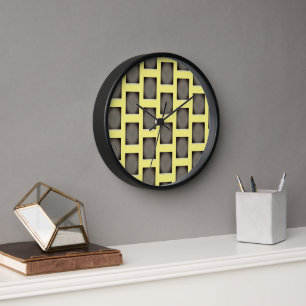 Reloj Geométrico amarillo