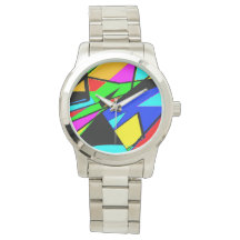 Reloj geométrico de color Unisex