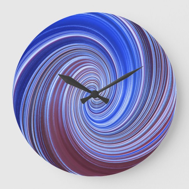 Reloj giratorio de pintura azul (Anverso)