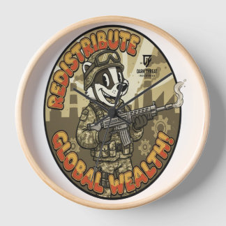Reloj Global Wealth Badger Wall Clock