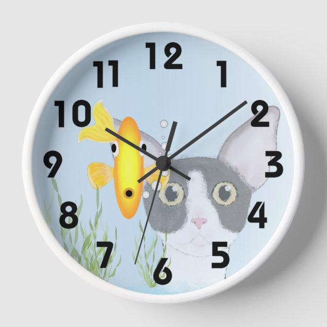 Reloj Goldfish Bowl Wall Clock (Anverso)