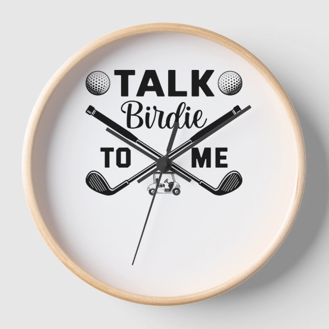Reloj Golf Talk Birdie to Me Divertido (Anverso)