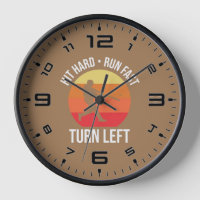 Golpear la carrera dura Giro rápido a la izquierda