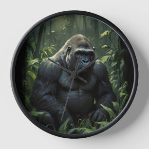 Reloj Gorila de Silverback en la selva ruandesa