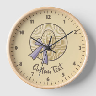 Reloj Gorra Beige de gran formato