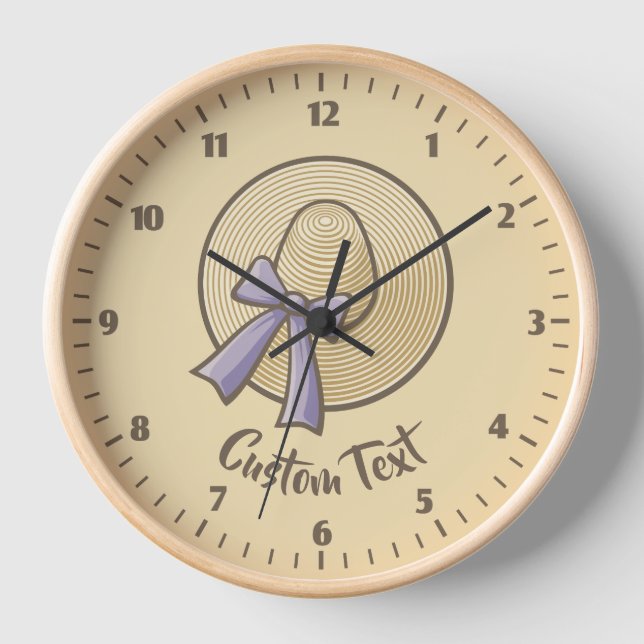 Reloj Gorra Beige de gran formato (Anverso)