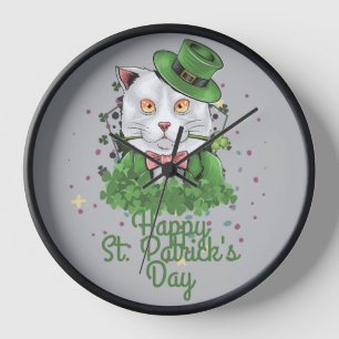 Reloj Gorra verde afortunado Trébol Día de San Patricio