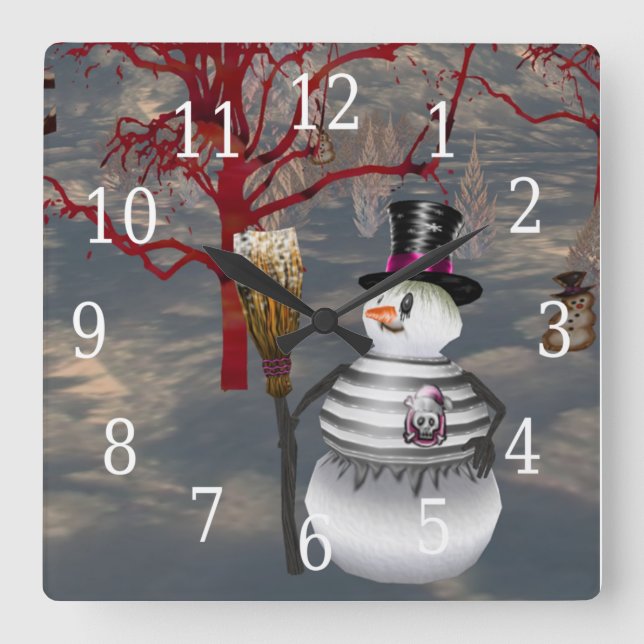 Reloj gótico de Snowman (Anverso)