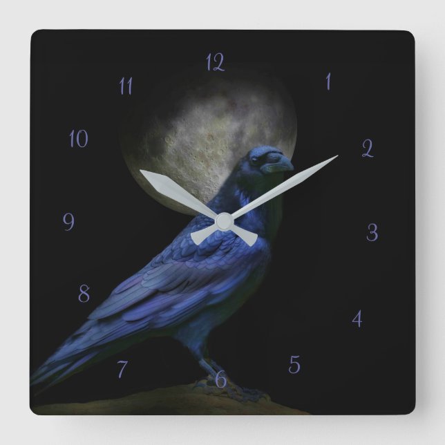 Reloj gótico Raven o Crow Magic (Anverso)